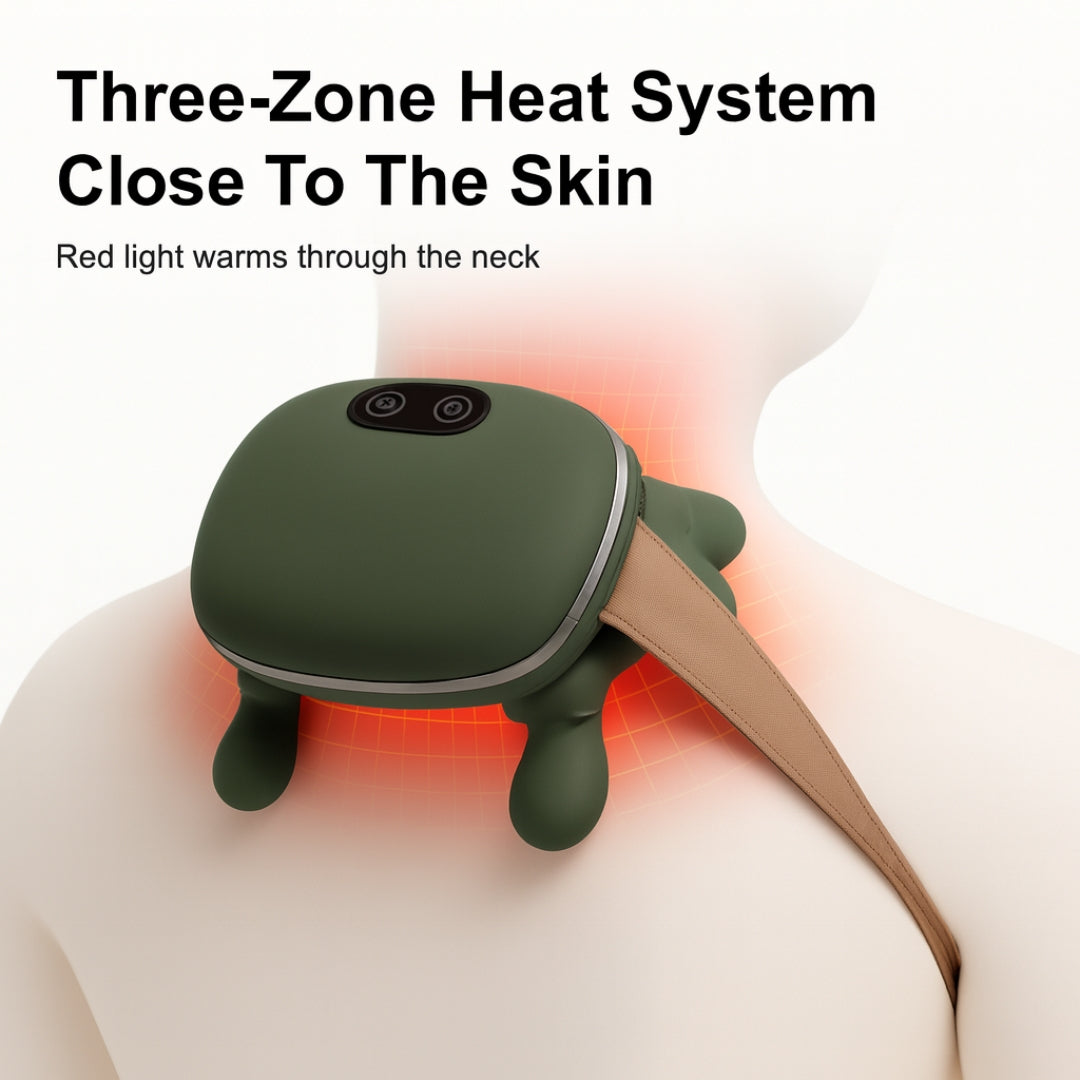 Blinkora Finger Pressure Heated Neck & Back Massager Pro