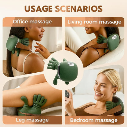 Blinkora Finger Pressure Heated Neck & Back Massager Pro