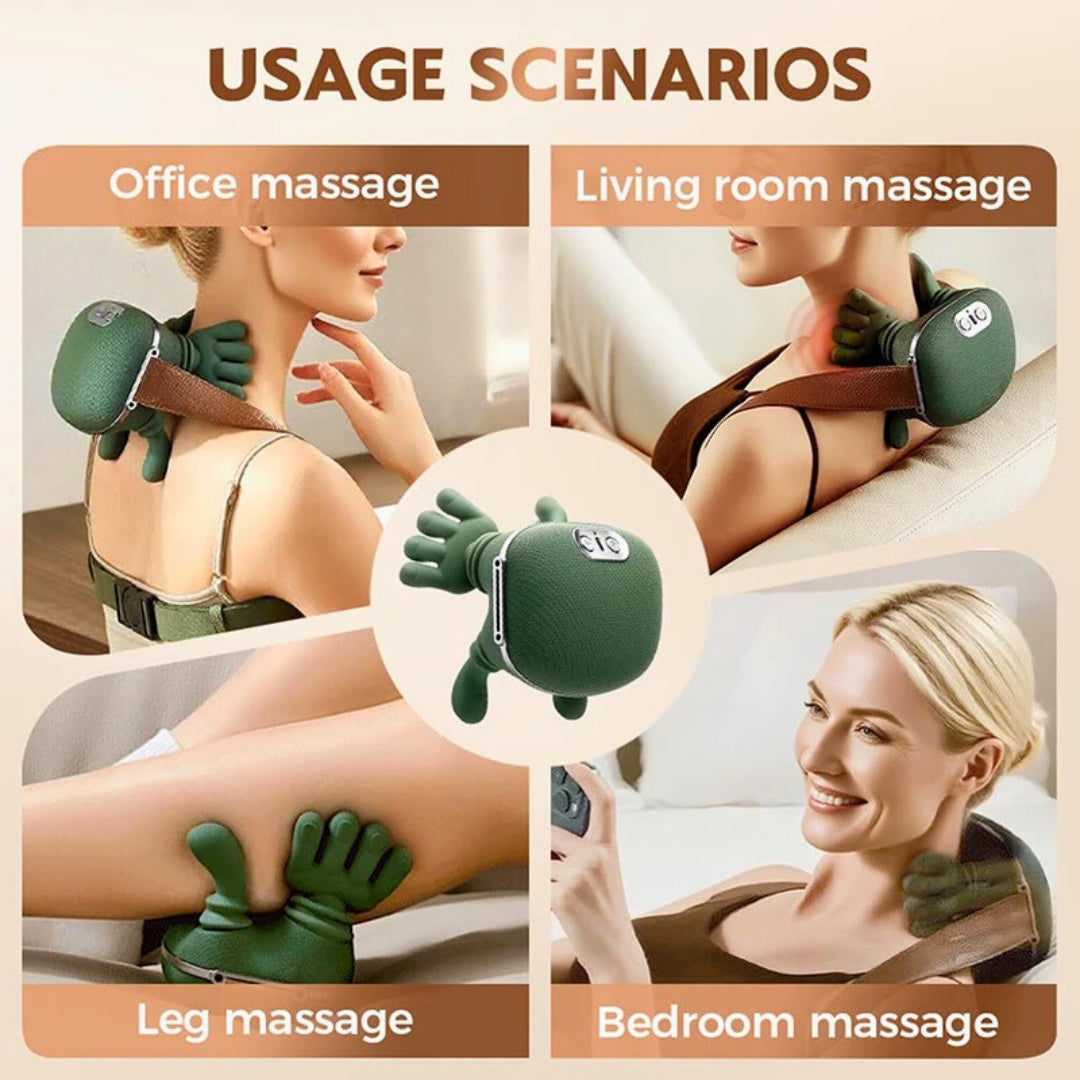 Blinkora Finger Pressure Heated Neck & Back Massager Pro