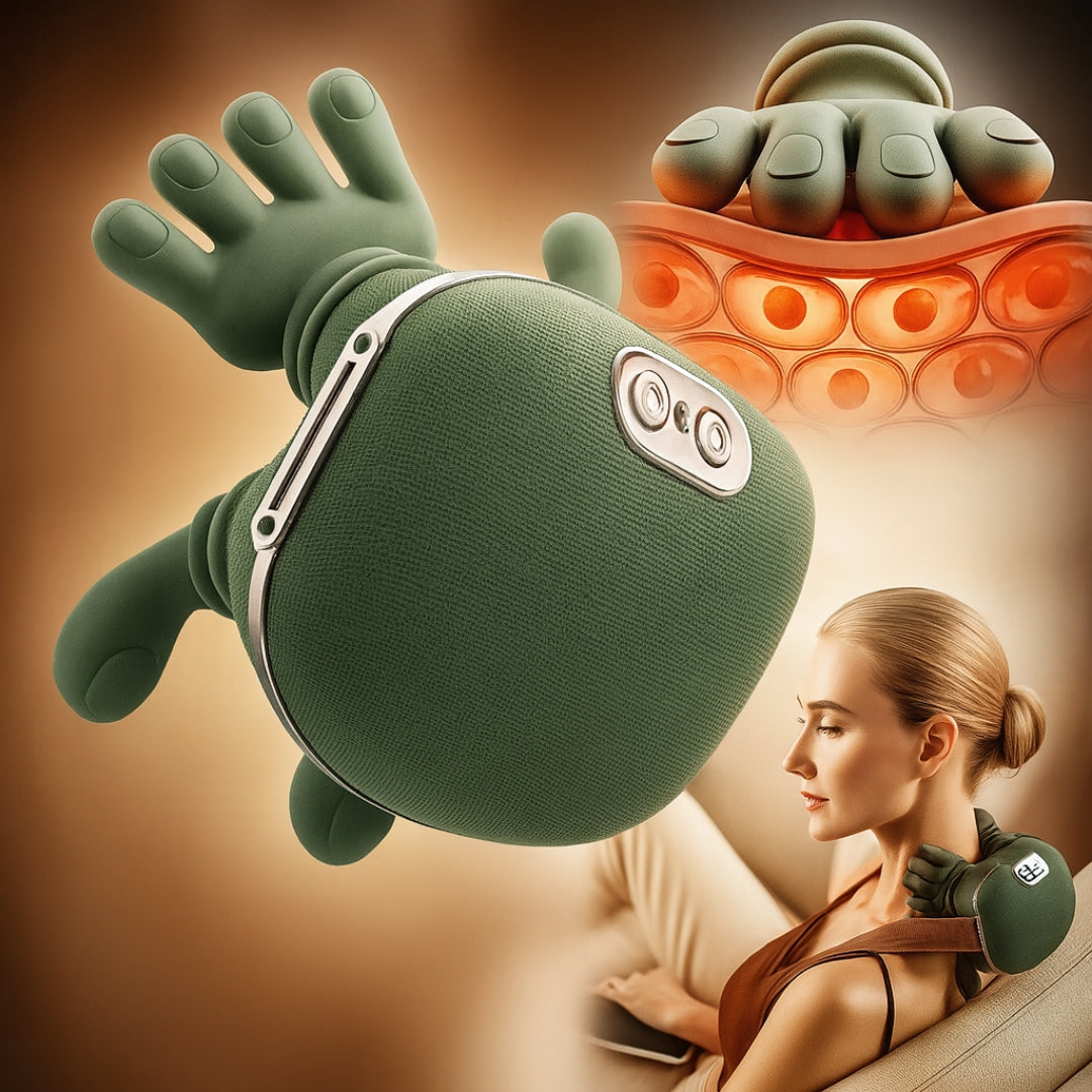 Blinkora Finger Pressure Heated Neck & Back Massager Pro